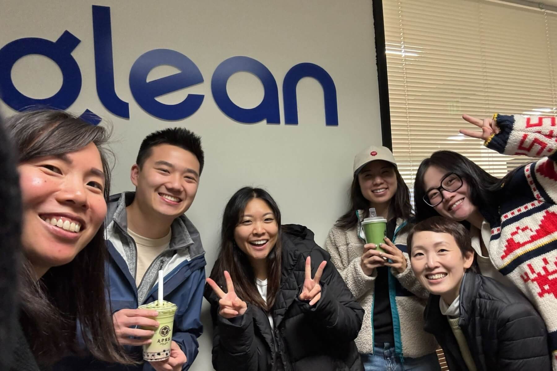 Photos with the Glean design team