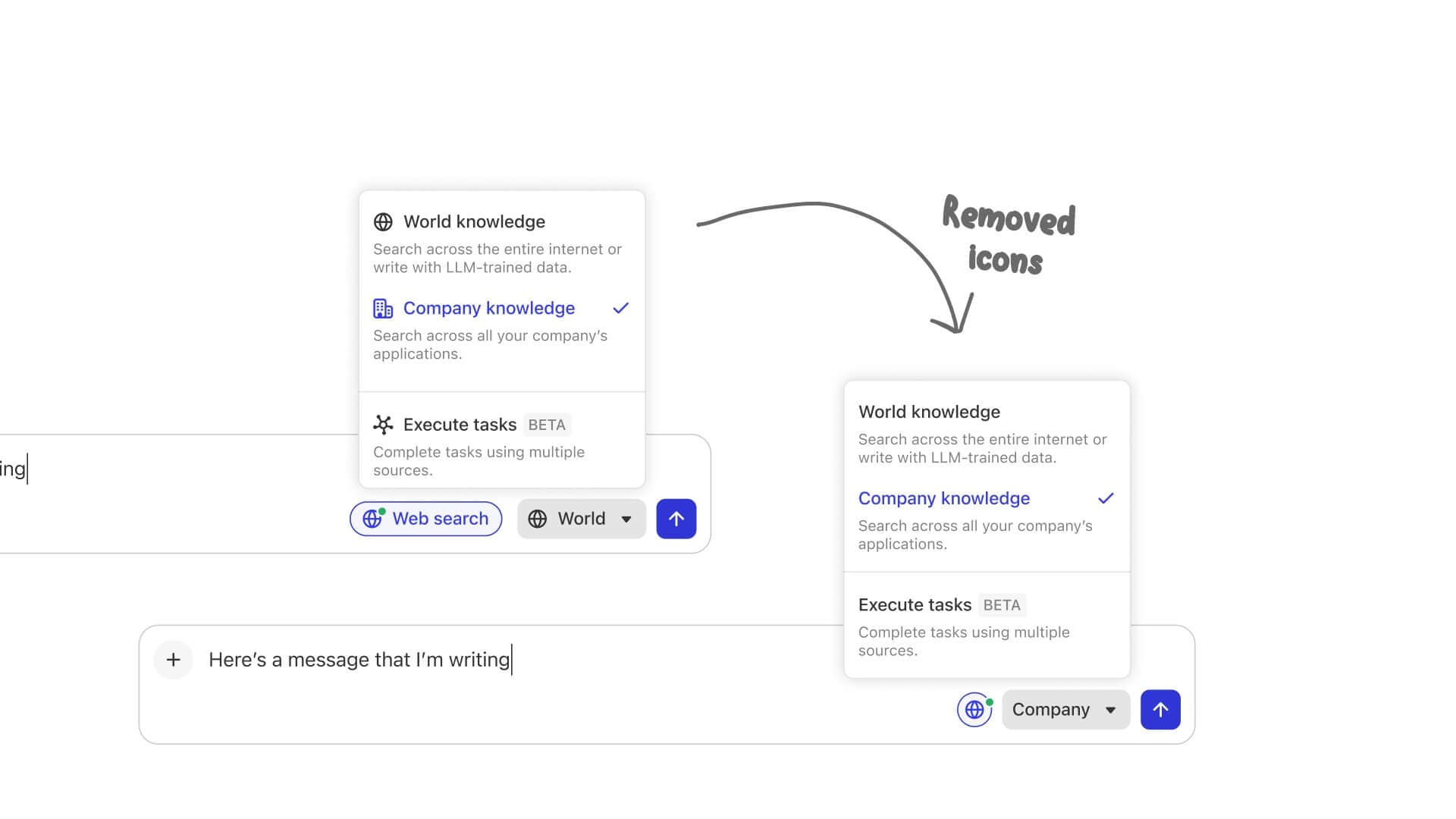 Data source filters in Glean assistant composer