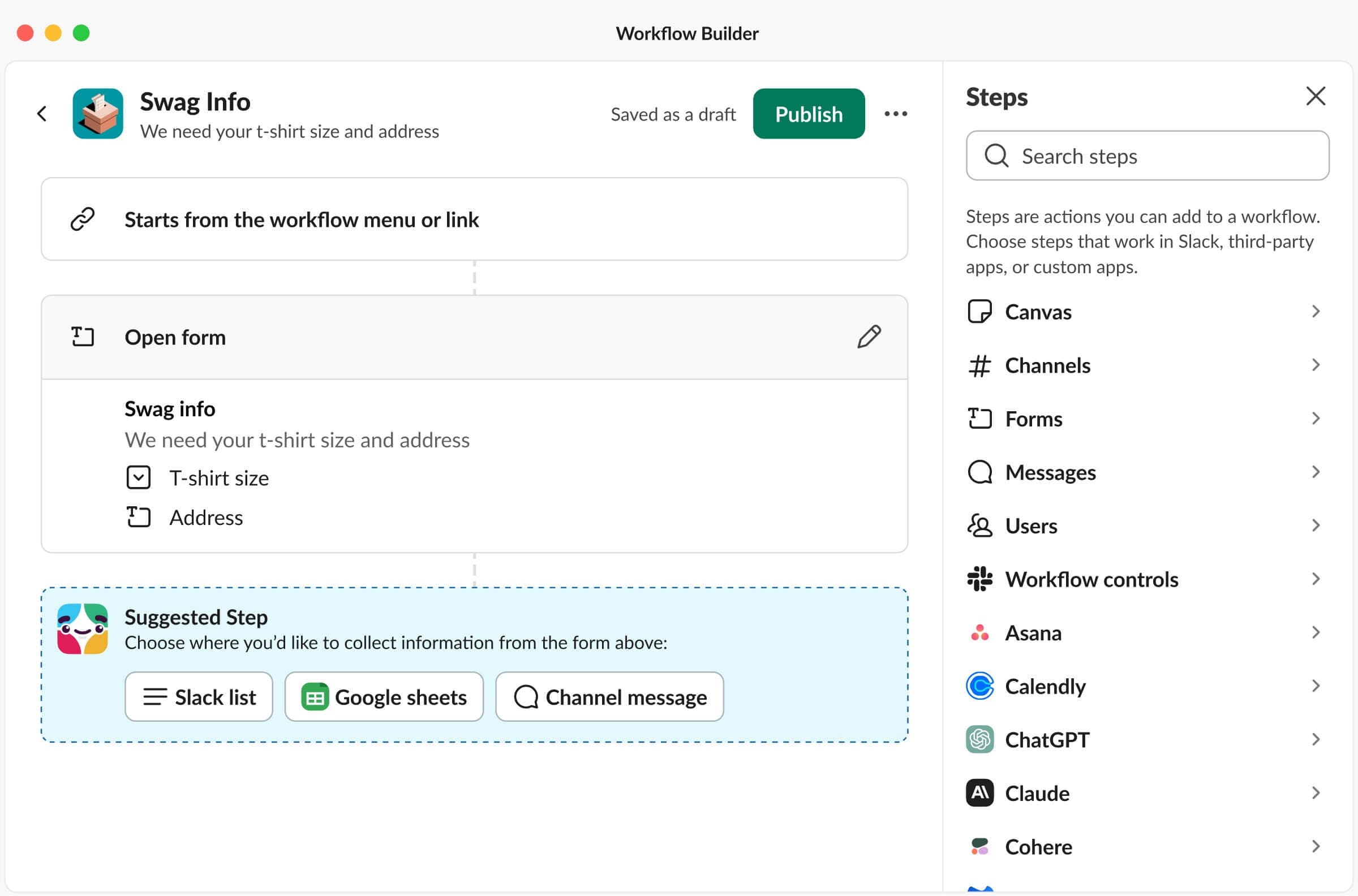 Premium Workflow Builder flow