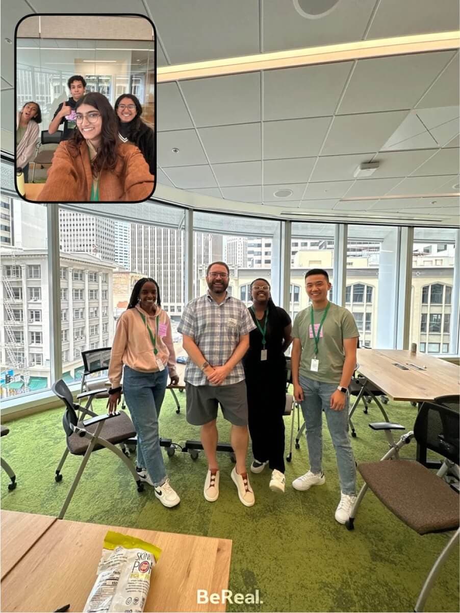 Photo from week 1 of Austin's Slack internship