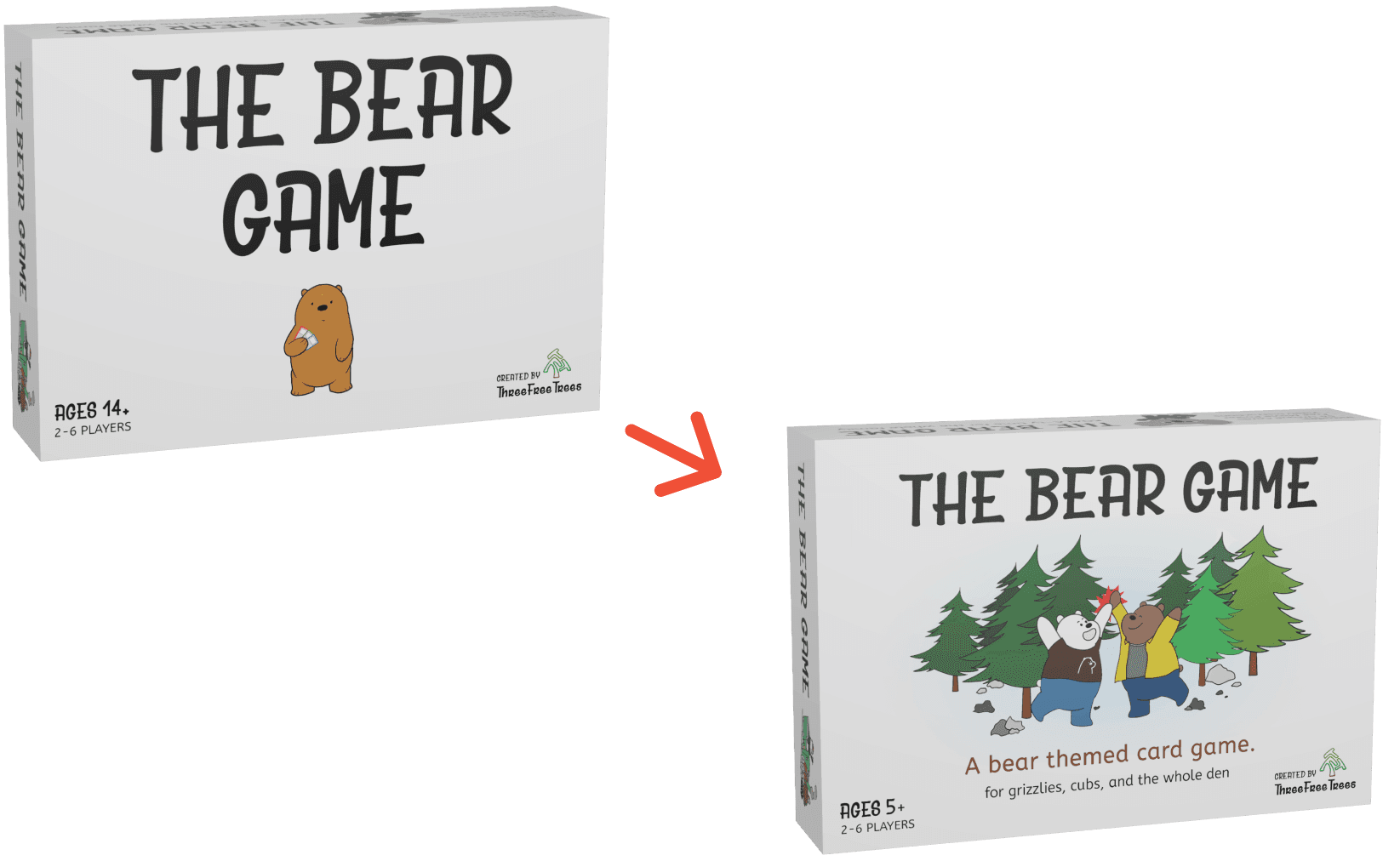 Front mockup of The Bear Game